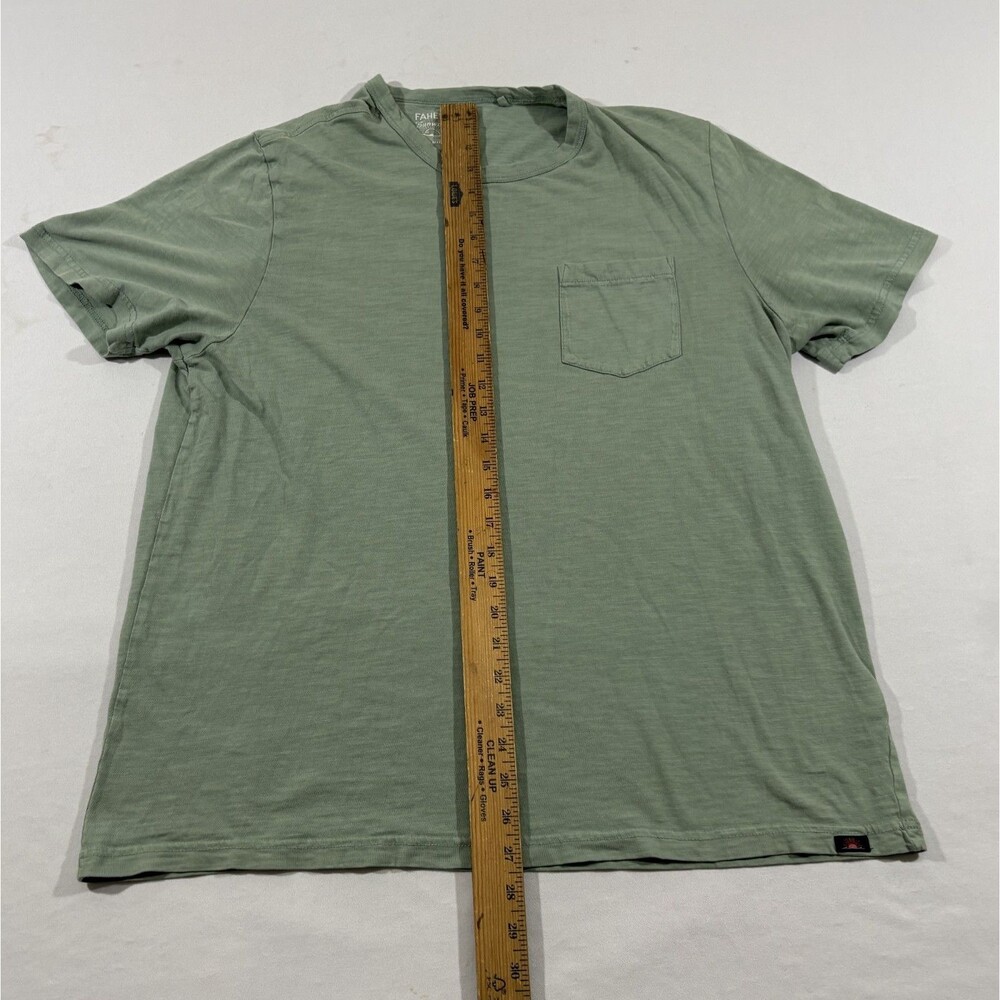 Faherty Sunwashed Organic Cotton Pocket T-Shirt Mens Short Sleeve Slub Tee Sz XL - Picture 4 of 10